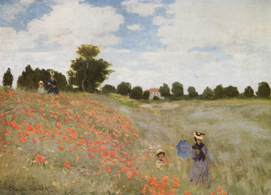 Claude Monet, Coquelicots, La promenade (Poppies)