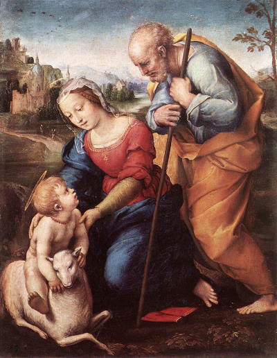 Raphael, The Holy Family with a Lamb